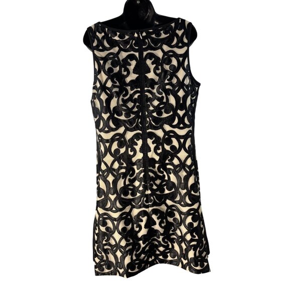 Vince Camuto Sleeveless Dress, Velvet Textured Pattern, Back Zipper Closure 14 - Picture 5 of 14